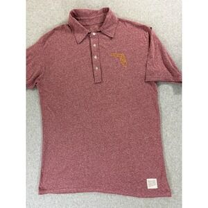 Florida State Seminoles Screened Retro Short Sleeve Campus Polo Shirt (Men's XL)